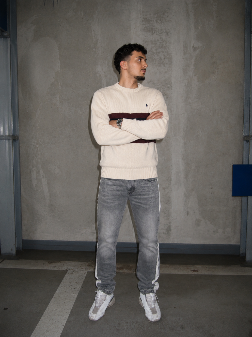 Ralph Lauren Cream and Tan Jumper