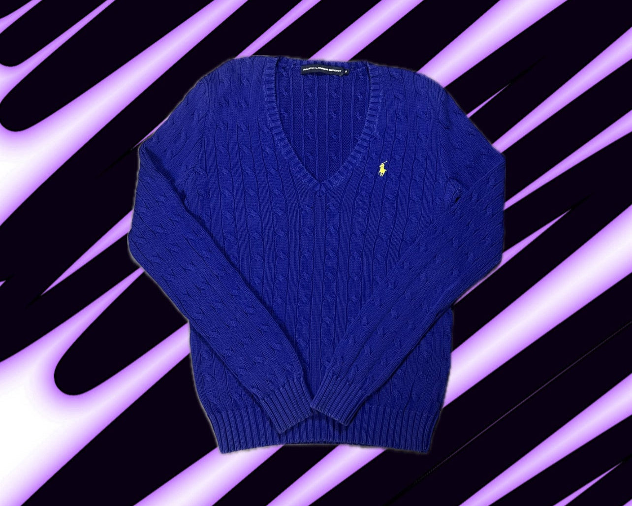 Polo Ralph Lauren Cable Knit V-Neck Sweater